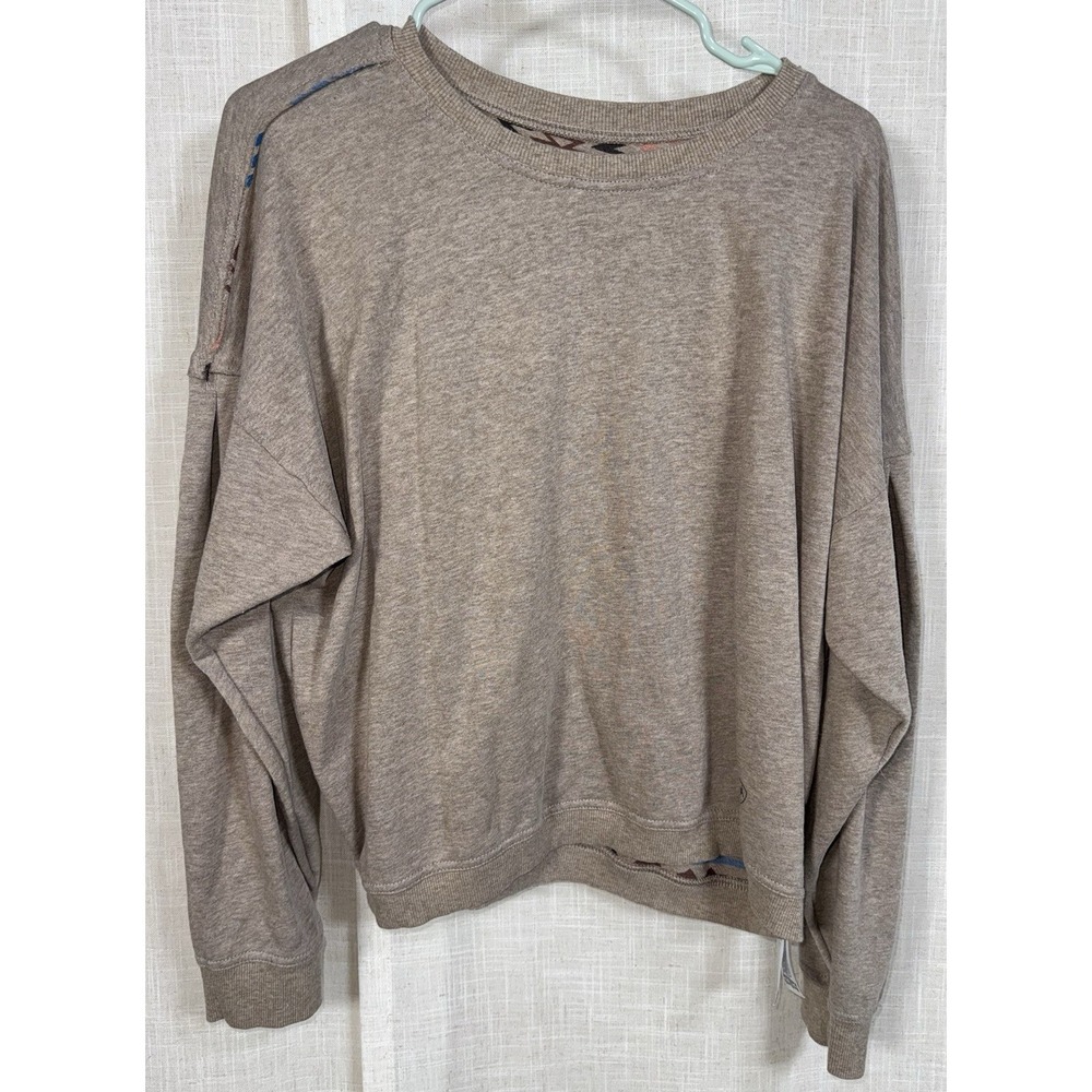Ariat Women's M Rainbow Vista Aztec Reversible Sweatshirt Southwest Brown $70 - Picture 4 of 9
